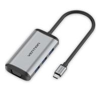 Docking Station Vention TGSHB USB-C 5en1 HDMI 4K VGA Grigio