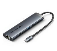Docking station Vention TGUHB USB-C HDMI RJ45 8-in-1 4K 100W PD 0.15m grigio