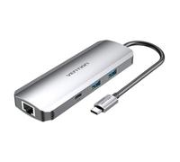 Docking Station Vention USB-C 4K Ultra HD Alluminio 2xUSB 3.2 2xUSB-C HDMI Ethernet SD