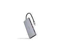 Docking Tipo-C Nanocable 10.16.4612- 3xUSB- 1xUSB Tipo-C- 2xHDMI 4K- 1xDisplayPort- 1xRJ45- 1xLettore di schede- 1xJack 3.5- 1xUSB
