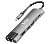 DOCKING TYPE C MULTIPORT 6IN1 USB3.02+HDMI1+RJ45+USBC PD+DATA