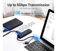 HUB Vention 6 in 1 da USB 3.0 a USB 3.0x3/TF/SD/Micro-B - 015 m Specifiche -Lunghezza 15 cm -Interfaccia connettore USB 3.0 mas