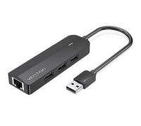 Docking Vention CHPBB 3xUSB 2.0/Micro USB PD/RJ45/Nero/ABS