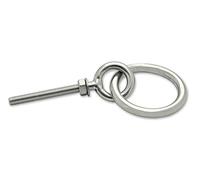 Docks gmar64 anelli di Ecurie a dado acciaio inossidabile M5, Grigio, 40 mm, set di 2 pezzi