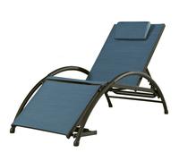 Dockside Sun Lounger - Cape Cod - blue niebieski