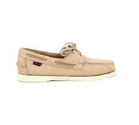 Sebago Docksides Portland Nubuk - Vela In Pelle Sabbia - Taglia 41 [7.5 US 26cm]