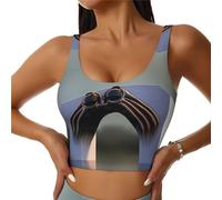 Dockyard, Magic Water Gate Reggiseni sportivi ad alto supporto da donna - Top da allenamento comodi ed eleganti | Plus, nero, L