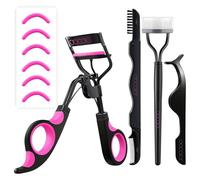 Docolor 4 in 1 Kit per Piegaciglia Pit per Arricciacapelli con 6 cuscinetti di ricambio extra per l'applicazione delle ciglia