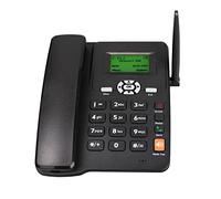 docooler Telefono cordless Supporto per telefono da tavolo GSM 850/900/1800 / 1900MHZ Doppia scheda SIM 2G Telefono fisso senza fili con antenna Radio Sveglia Funtion per casa Casa Call Center