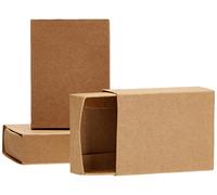 docrafts Papermania Bare Basics - Scatole per fiammiferi, Misura Media, Confezione da 4, 2 x 13,47 x 20,98 cm, Colore: Marrone