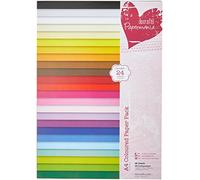 docrafts Papermania - Confezione da 48 Fogli Colorati, Formato A4, Multicolore