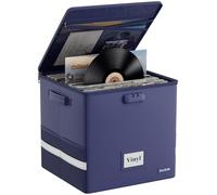 DocSafe Custodia ignifuga per dischi in vinile con serratura, Blu, 33 x 33 x 33cm, moderno