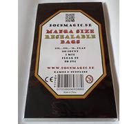 docsmagic.de 100 Resealable Manga Bags 5-9/10"x 8-6/10"+ 1-1/2" Flap- 2 Mil - Bustine Protettive Richiudibile