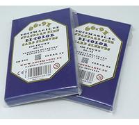 docsmagic.de 200 Premium Bi-Color Card Sleeves Mat Dark Blue/Black Standard Size 66 x 91 Bustine Blu Scuro Nero