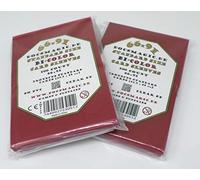 docsmagic.de 200 Premium Bi-Color Card Sleeves Mat Red/Black Standard Size 66 x 91 Bustine Rosso Nero