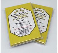 docsmagic.de 200 Premium Bi-Color Card Sleeves Mat Yellow/Black Standard Size 66 x 91 Bustine Giallo Nero