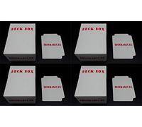 docsmagic.de 4 x Deck Box White + Card Divider - Porta Mazzo Bianco - PKM - YGO - MTG