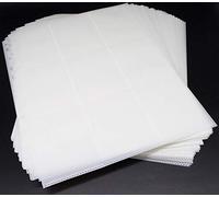docsmagic.de 50 18-Pocket Pages White - Sideloading - 11 Holes - MTG PKM YGO - Pagine Bianco