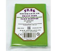 docsmagic.de 60 Double Mat Light Green Card Sleeves Small Size 62 x 89 - Verde Chiaro - Mini Bustine - YGO