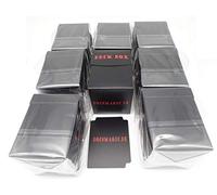 docsmagic.de 8 x Deck Box Big (100+) Black + Card Divider - Porta Mazzo Nero - PKM - YGO - MTG