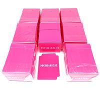 docsmagic.de 8 x Deck Box Full Pink + Card Divider - Porta Mazzo Rosa - PKM YGO MTG