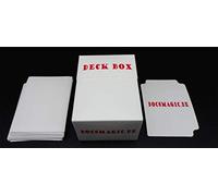 docsmagic.de Deck Box + 60 Double Mat White Sleeves Small Size - Mini Porta Mazzo & Bustine Bianco - YGO