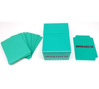 docsmagic.de Deck Box Full + 60 Double Mat Mint Sleeves Small Size - Porta Mazzo & Bustine Aqua - YGO