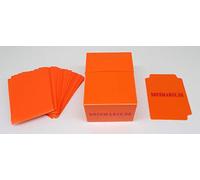 Docsmagic.de Deck Box Full + 60 Double Mat Orange Sleeves Small Size - Porta Mazzo & Bustine - YGO
