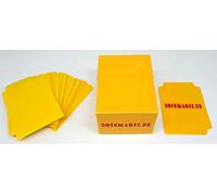 docsmagic.de Deck Box Full + 60 Double Mat Yellow Sleeves Small Size - Porta Mazzo & Bustine Giallo - YGO