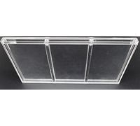 docsmagic.de Espositore acrilico per 3 booster Packs Magnetic Lid - Protezione UV - PKM MTG YGO - vetrina