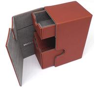 docsmagic.de Premium Magnetic Tray Box (80) Copper + Deck Divider - MTG - PKM - YGO - Porta Mazzo Rame