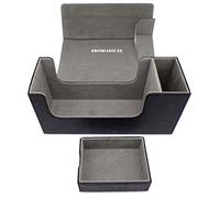 docsmagic.de Premium Magnetic Tray Long Box Black Small - Card Deck Storage - Porta Mazzo Custodia Nero