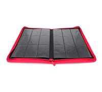 docsmagic.de PRO-Player 9-Pocket Zip-Album Red - 360 Card Binder - MTG - PKM - YGO - Cerniera Rosso
