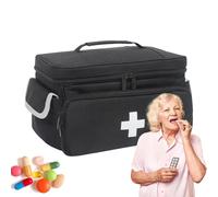 Doctor Bag - Organizzatore di farmacia da viaggio con design impermeabile | Custodia portatile per medicinali per una facile organizzazione | Borsa per forniture mediche ideale per la m