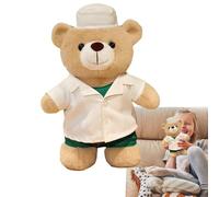 Doctor Bear Plush, Soft Cute Stuffed Bear, Children's Throw Pillow for Kids 11.81x7.87x2.76 inches, Babies, Family Room, Desk, Shelf, Bedrooms, Offices, Christmas, Birthday, Friends