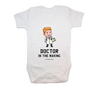 '"Doctor in the making" Body/Tutina baby, abbigliamento, carino, divertente, baby Boy, baby Girl, unisex, Hilarious, Cheeky, novità, Natale, baby shower, regali di compleanno, regali