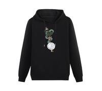 Doctor Li Crowded House Time On Earth Serpent Hoody Unisex Ptinted Hoodies Long Sleeve Men's Hooded with Pocket Black XXXL