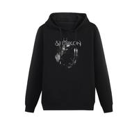 Doctor Li Satyricon Crow On A Tombstone Hoody Unisex Ptinted Hoodies Long Sleeve Men's Hooded with Pocket Black XXL