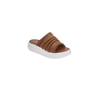 Doctor Scholl Sandalo Bocca Plisse, Scarpe Ortopediche Donna, Marrone Tan, 36 EU