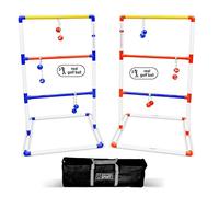 DOCTOR SPORT │ Gioco “Ladder golf” con 2 scale, gioco di lancio completo di palline e borsa per il trasporto, con set da 2 o 4 “bolas” morbide e dure, gioco ufficiale per professionisti