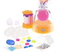 Doctor Squish Stazione fabbrica di squishies Glow it!, Neon Edition, fino a 8 squishies, Brillano al Buio, Include stazione Manuale, Capsule, Pinzette, Slime e Riempimenti, Da 8 anni (48439)