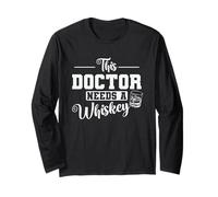 Doctor This Doctor Needs Whisky Maglia a Manica