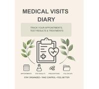 DOCTOR VISIT JOURNAL: A Medical Appointment Organizer for Symptoms, Test Results, Treatment Changes & Follow-Up Visits