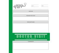 Doctor Visit Log Book: 8.5x11 inches or A4 | 110 Pages