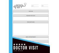 Doctor Visit Log Book: 8.5x11 inches or A4 | 110 Pages