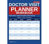 Doctor Visit Planner Workbook: Medical Appointment Organizer to Prepare Thoroughly, Capture Instructions & Build Your Follow-Up Plan (Oversized 8.5 x 11)