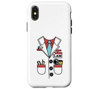 Doctor White Lab Coat | Halloween Costume T-Shirt Chemist Custodia per iPhone X/XS