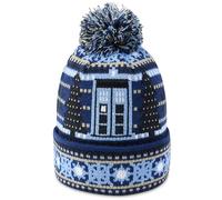 Doctor Who Cappello di Natale Tardis e Dalek - Cappello Lavorato a Maglia BBC Ufficiale di LOVARZI