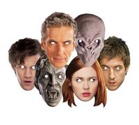 Doctor Who Confezione Maschere Ufficiali Feste Viso Compagni Mostri Halloween