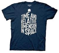 Doctor Who Dr.Who Tadris IN Parole Logo Volta Dimensione T-Shirt